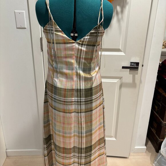 Pink and green long fantasy dress - Picture 2 of 2